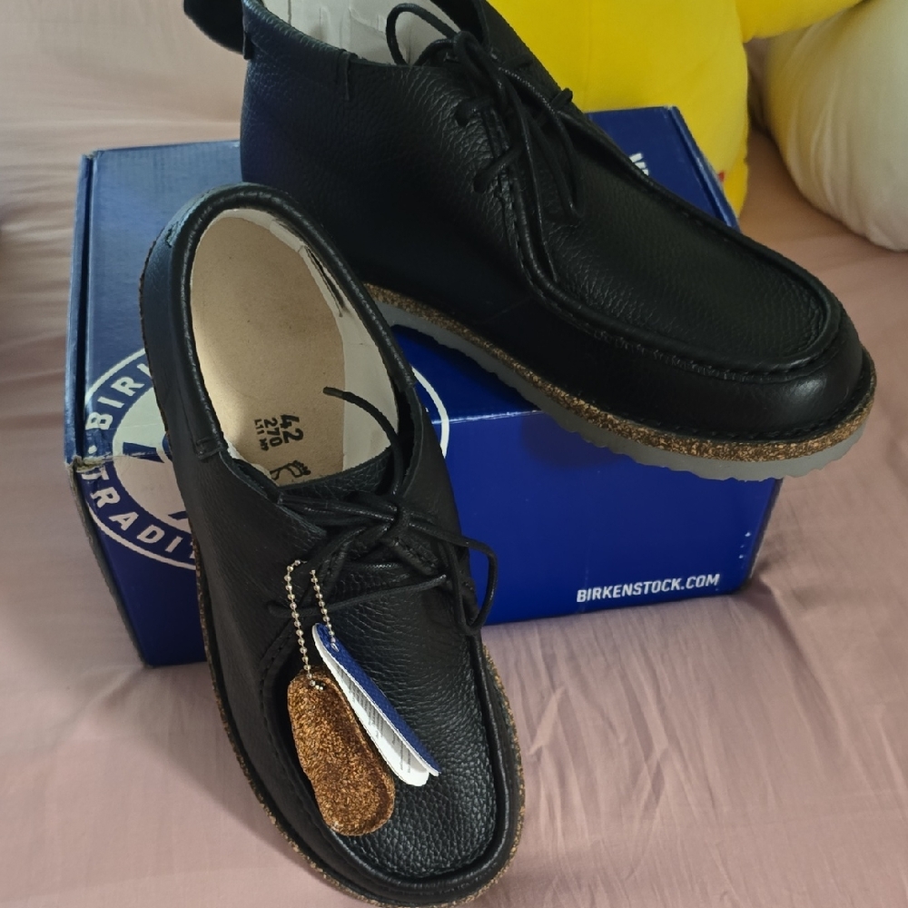 Birkenstock Men's Black Leather Chukka Boots